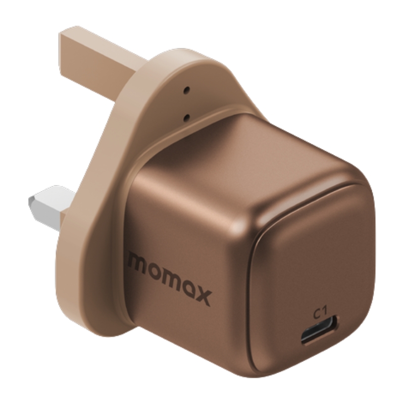 Momax Charge & Port GaN 30W charger (UK) Gold 1 port / USB-C