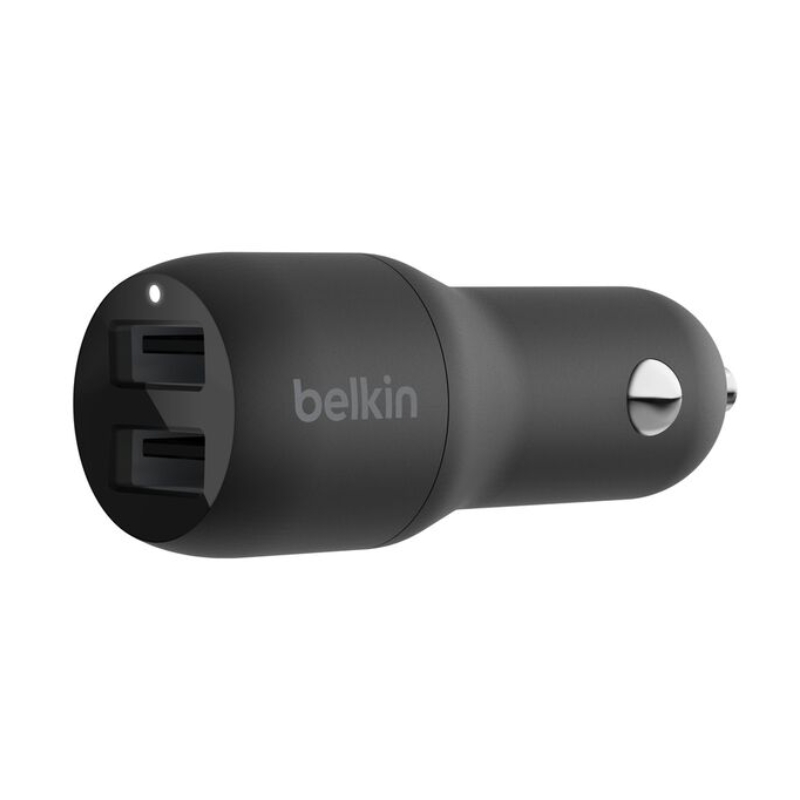 Belkin BoostCharge Dual USB-A Car Charger 24W, 12W