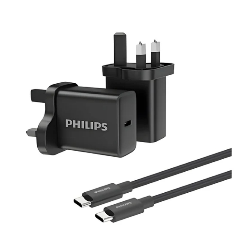 Philips Wall charger 45W with cable C-C DLP5313NB/05 Black