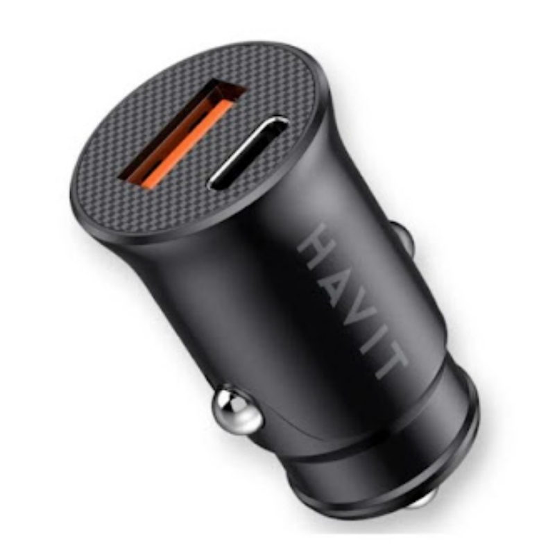 Havit Dual USB PD 20W Car Charger Black