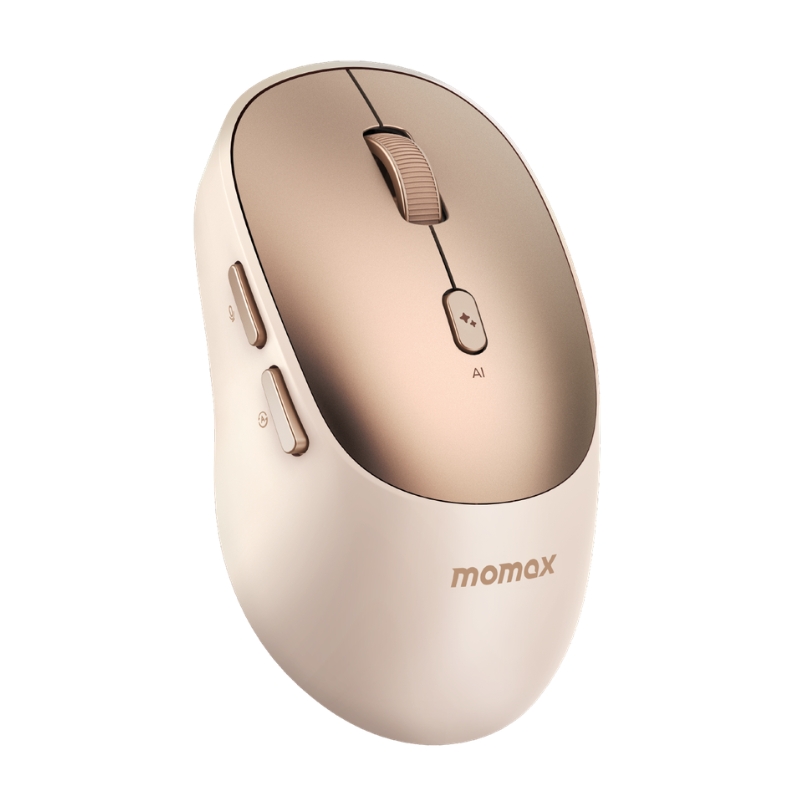 Momax 1-Folio AI Wireless Rechargeable Mouse MS02L2 – Silent, Multi-Device, USB-C
