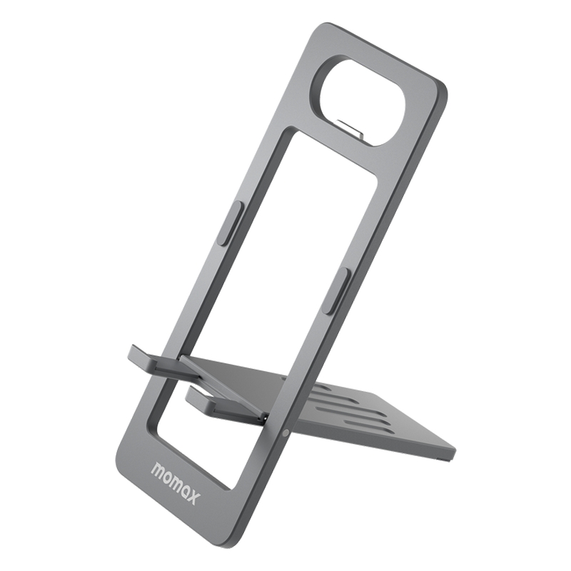 Momax KH9E Foldable Adjustable Phone Stand– Grey