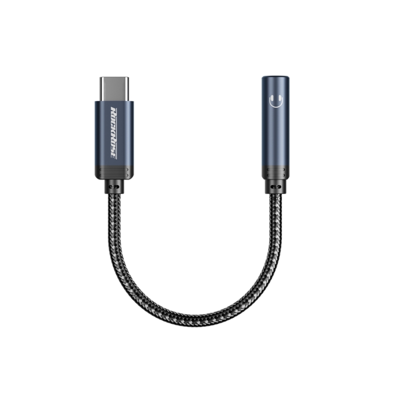 RockRose SoundLink CA USB-C to 3.5mm – 10CM Cable  Audio Adapter