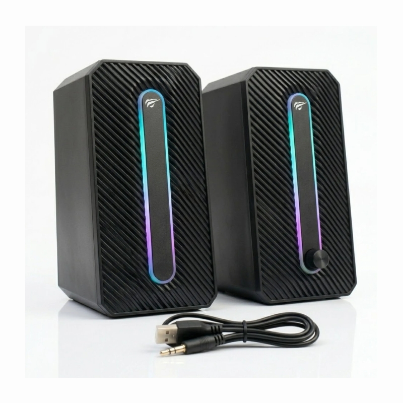 Havit SK216 USB Speaker – Stereo Desktop Speakers – High Quality Sound – Black