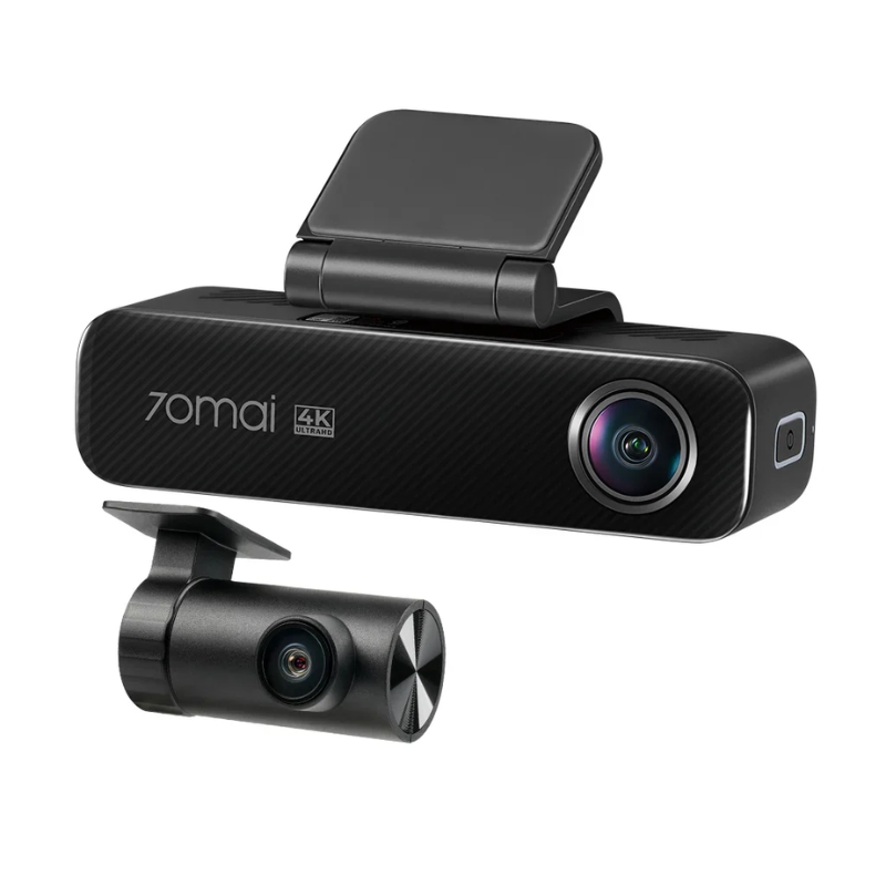 70mai M800 4K Dash Cam – Front & Rear, Dual Sony STARVIS 2, HDR, Built-in eMMC , Compact Design