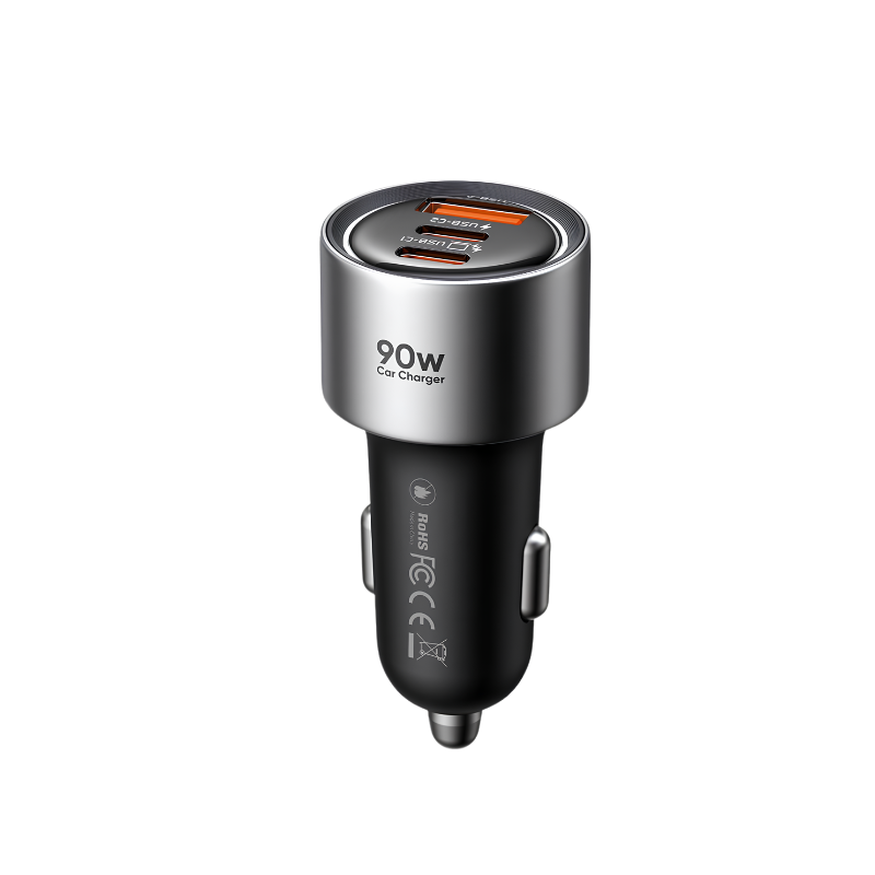Mcdodo 90W Car Charger  2 USB-C + 1 USB-A