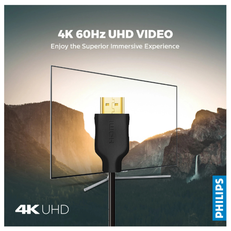 Philips HDMI 2.0 Cable 4K 60Hz 1.5M