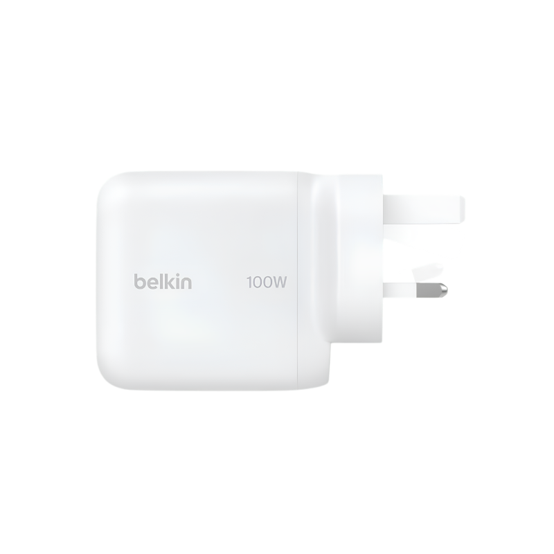 100W 1C GAN WALL CHARGER  WH (FOLDABLE UK PLUG)