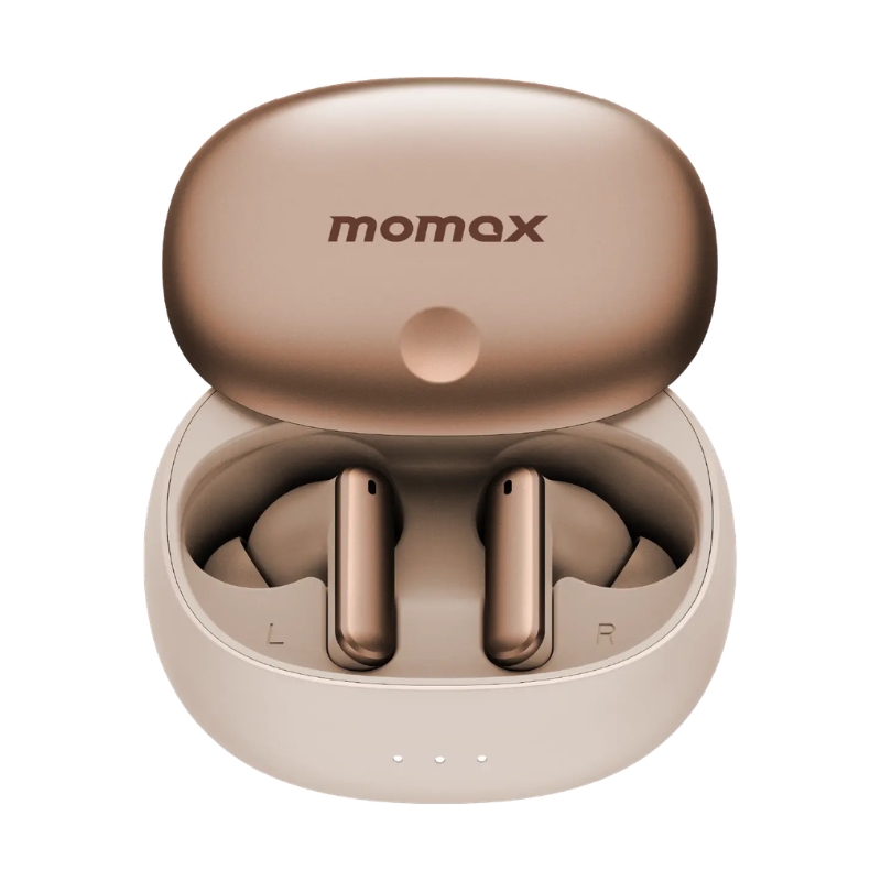Momax Vibe Lite True Wireless Noise Cancelling Earbuds Gold