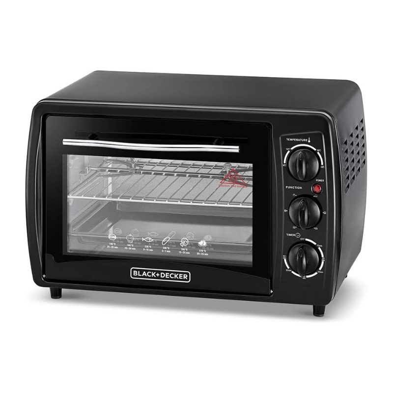 Black+Decker TRO19RDG-B5 19L DOUBLE GLASS TOASTER OVEN