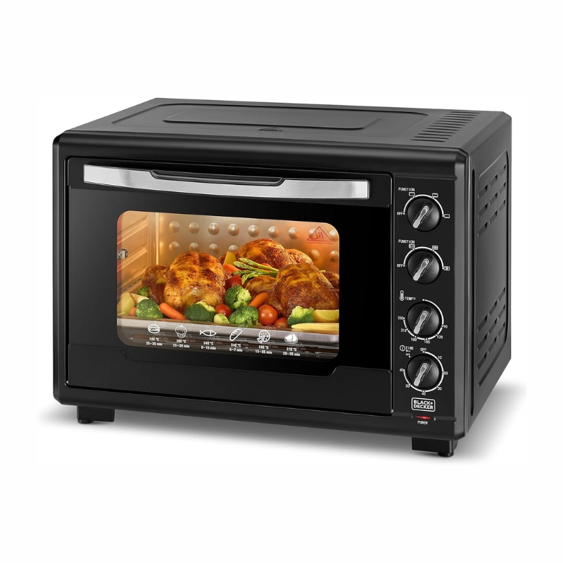 Black+Decker TRO55RDG-B5 55L Double Glass Toaster Oven – 2000W