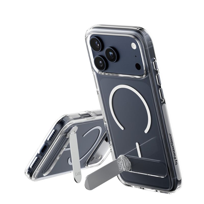 Transparent Case with MagSafe and Stand for iPhone 17 Pro Max – Strong Protection and Practical Everyday Design