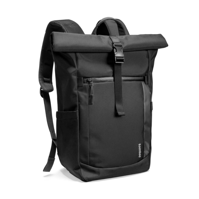 Tomtoc Navigator-T61 Rolltop Backpack Black 17.3 Inch/25L-30L