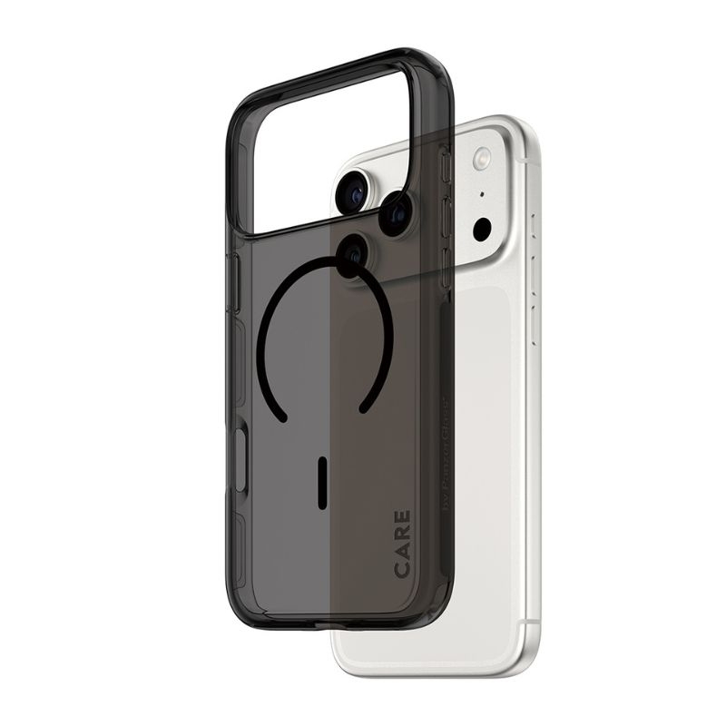 CARE by PanzerGlass Flagship Case Urban Explorer Smokey w. Black MagSafe iPhone 17 Pro