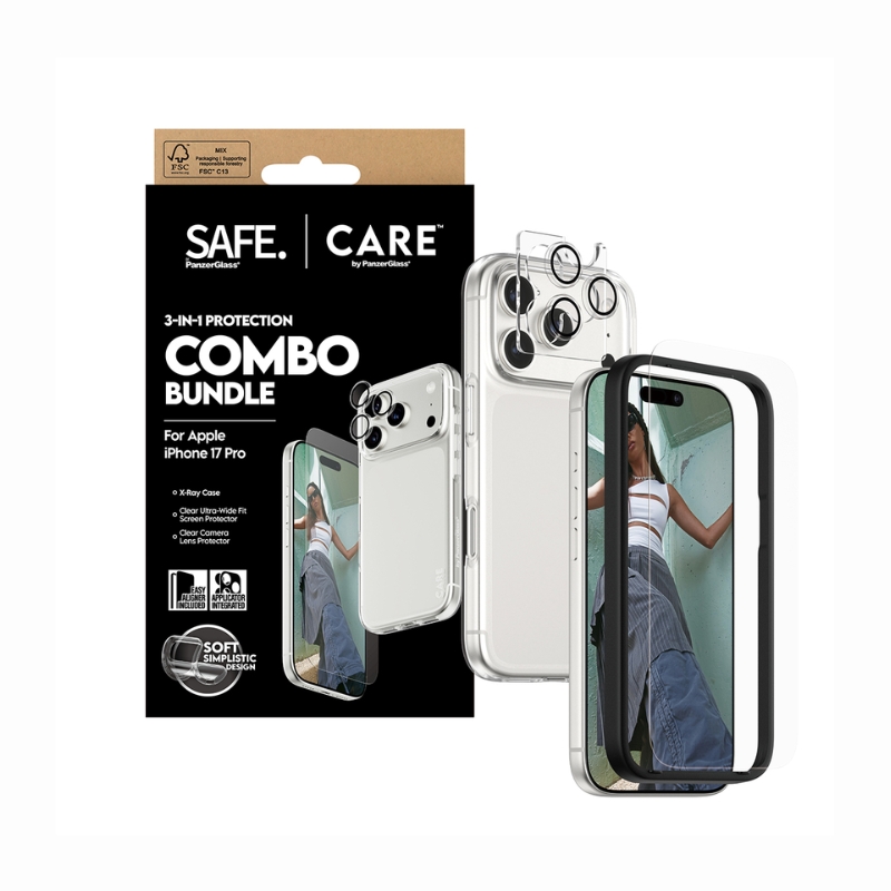 PanzerGlass 3-in-1 Protection Bundle for iPhone 17 Pro – Complete Device Protection