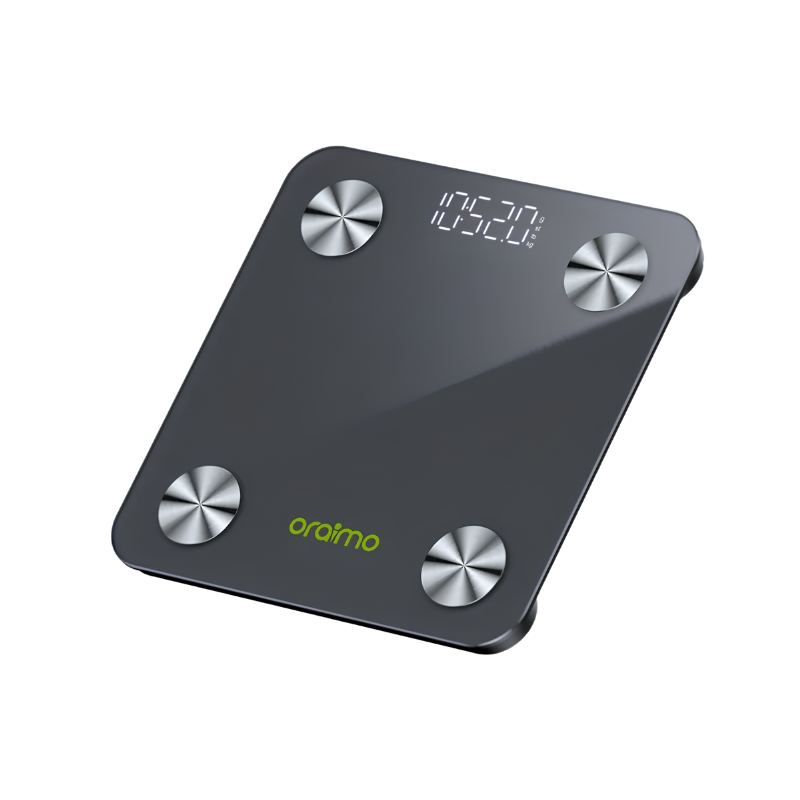 oraimo FitScale Smart LED Body Fat Scale - Black