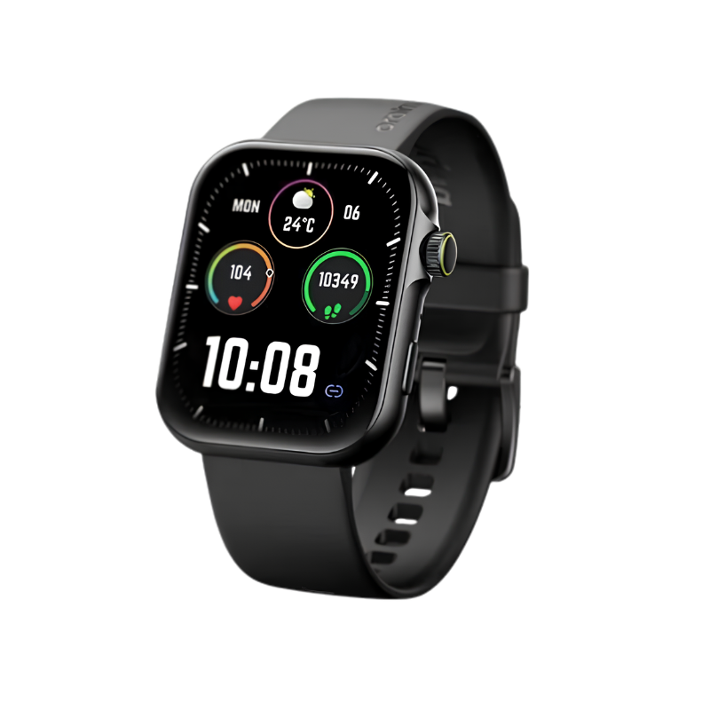 oraimo Smart Watch ES2  1.95 AMOLED Display - Black