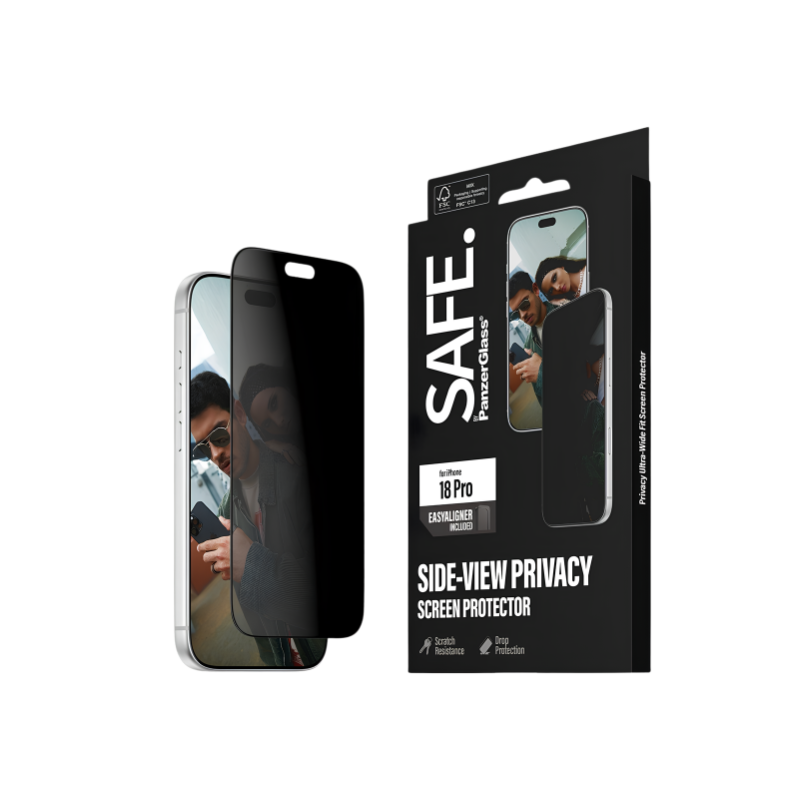 Panzer SAFE Apple iPhone 18 Pro UWF Privacy w. EasyAligner