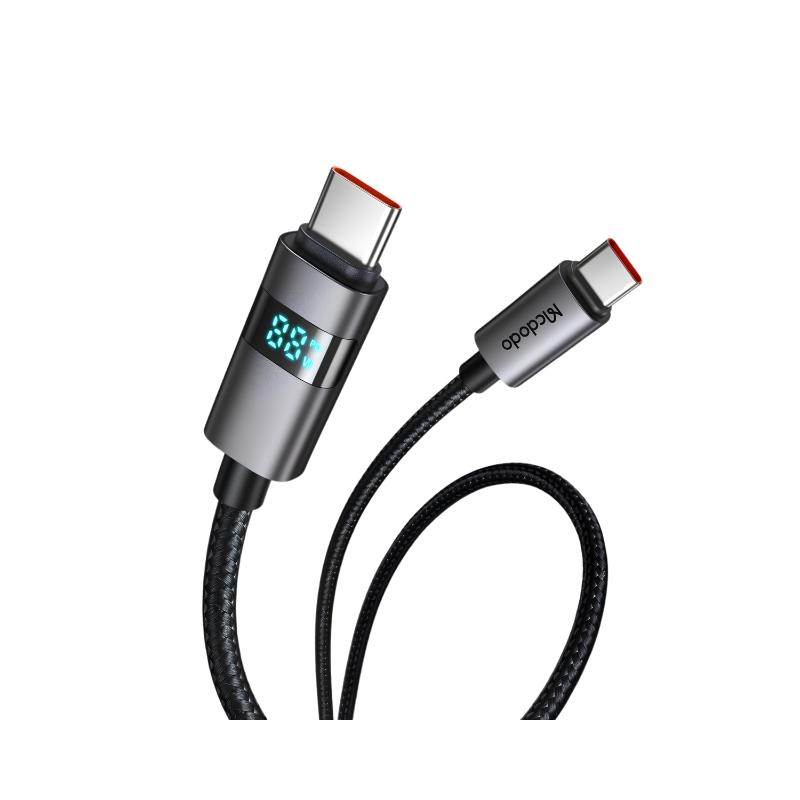 MC Horizontal LED Display 100W USB-C to USB-C DataCable 1.2m black
